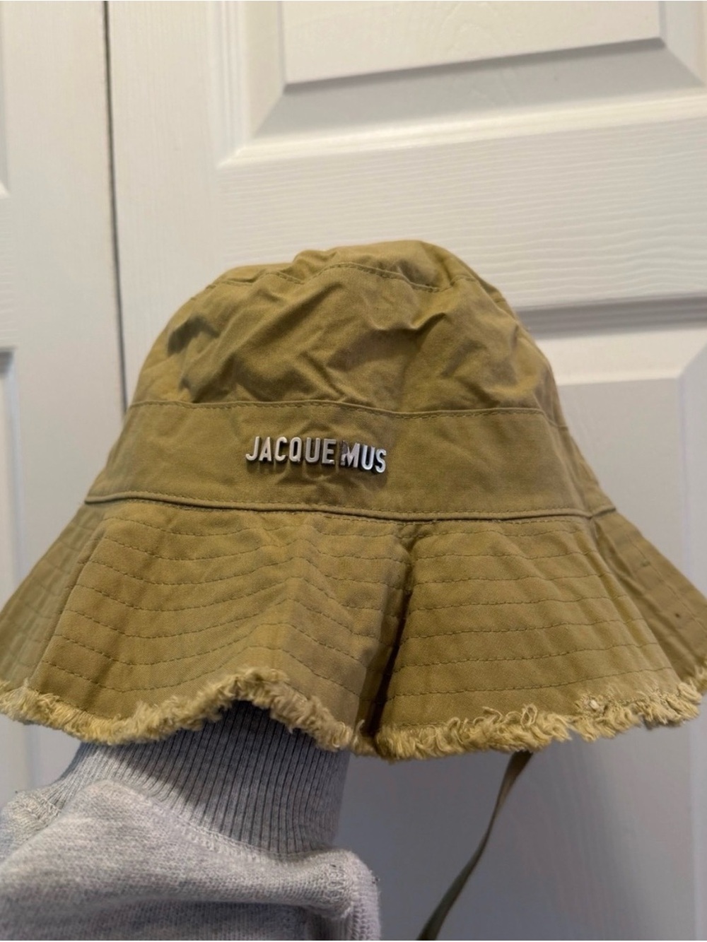 Jacquemus  Frayed Brim Bucket Hat.